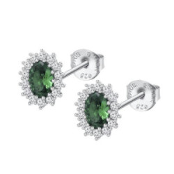 PENDIENTES LOTUS PIEDRAS VERDES - LP3459-4/3