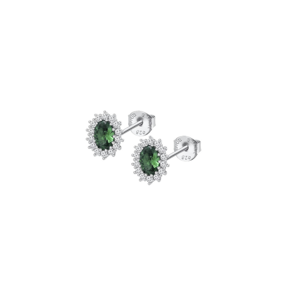 PENDIENTES LOTUS PIEDRAS VERDES - LP3459-4/3