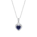 GARGANTILLA LOTUS SILVER PIEDRA AZUL - LP3784-1/1