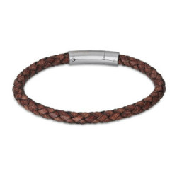 PULSERA LOTUS STYLE CUERO MARRÓN - LS2141-2/3