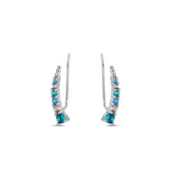 PENDIENTES PROMOJOYA ASIMÉTRICO MODERNO MULTICOLOR - 9120303