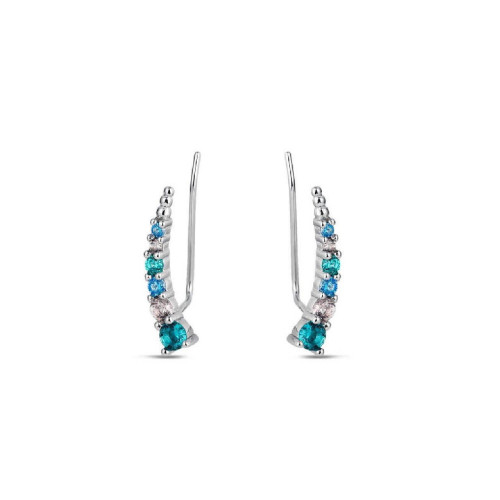 PENDIENTES PROMOJOYA ASIMÉTRICO MODERNO MULTICOLOR - 9120303