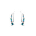 PENDIENTES PROMOJOYA ASIMÉTRICO MODERNO MULTICOLOR - 9120303