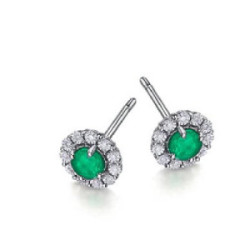 PENDIENTES LE CARRRE VERDE ESMERALDAS - GB171ES.00