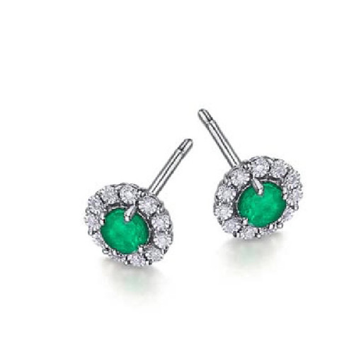 PENDIENTES LE CARRRE VERDE ESMERALDAS - GB171ES.00