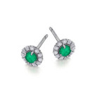 PENDIENTES LE CARRRE VERDE ESMERALDAS - GB171ES.00