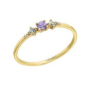ANILLO LE CARRE  ORO Y AMATISTA - GA191OA.15