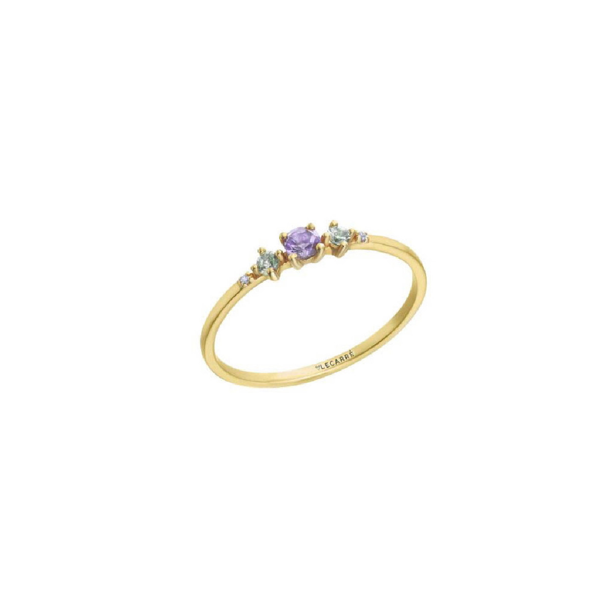 ANILLO LE CARRE  ORO Y AMATISTA - GA191OA.15