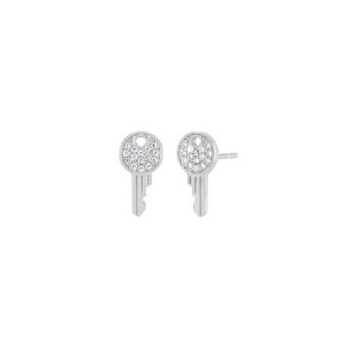 PENDIENTES MAREA LLAVE CIRCONITAS - D02801/AY
