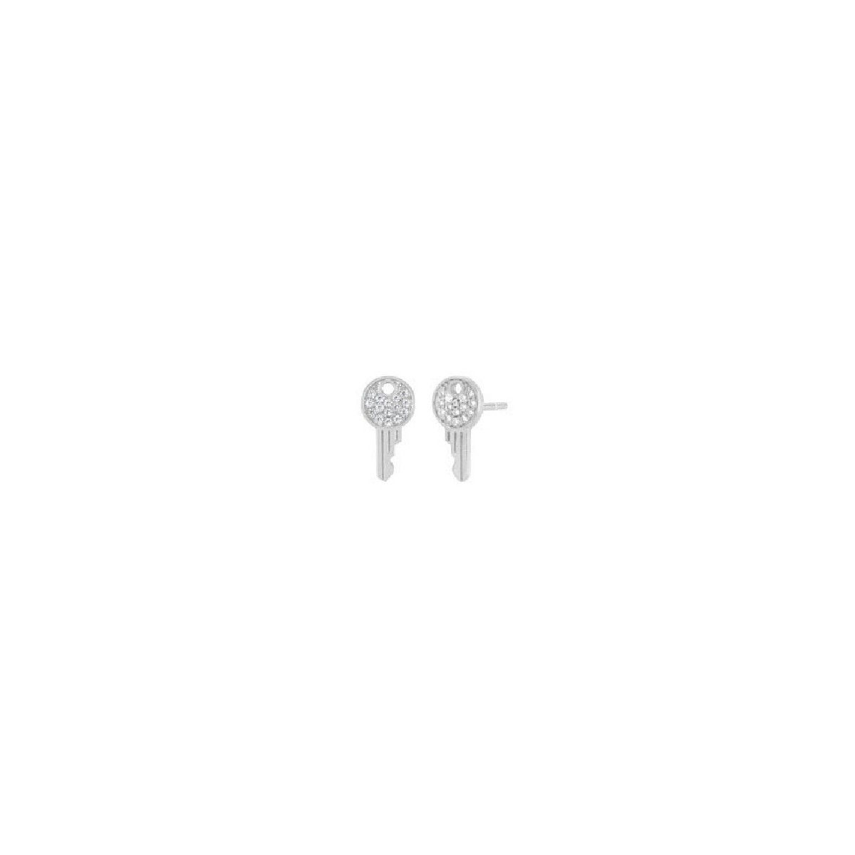 PENDIENTES MAREA LLAVE CIRCONITAS - D02801/AY