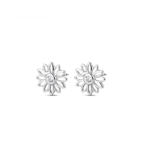 PENDIENTES PROMOJOYA FLOR CIRCONITAS - 9119448