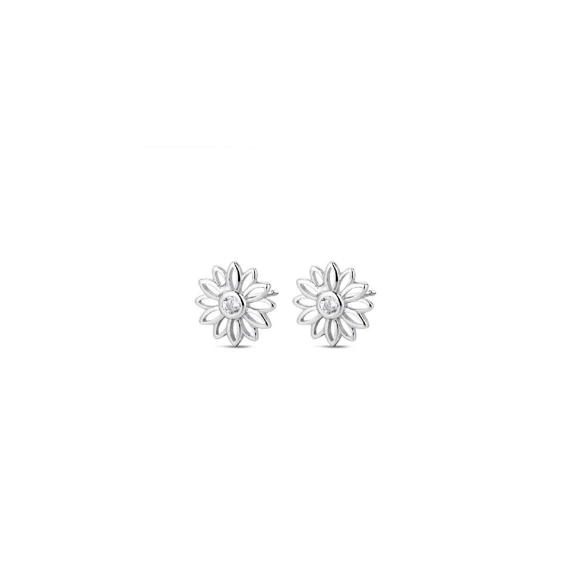 PENDIENTES PROMOJOYA FLOR CIRCONITAS - 9119448