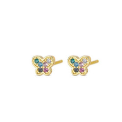 PENDIENTES PROMOJOYA CIRCONITAS MARIPOSA - 9119994