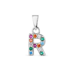 COLGANTE PROMOJOYA MULTICOLOR PLATA INICIAL R - 9113032