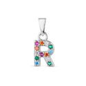COLGANTE PROMOJOYA MULTICOLOR PLATA INICIAL R - 9113032