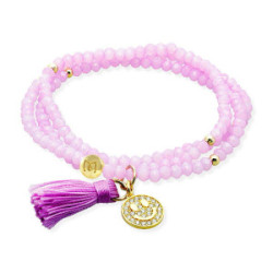 PULSERA MARINA GARCIA SUMMER COLLECTION LILA - 91196UE
