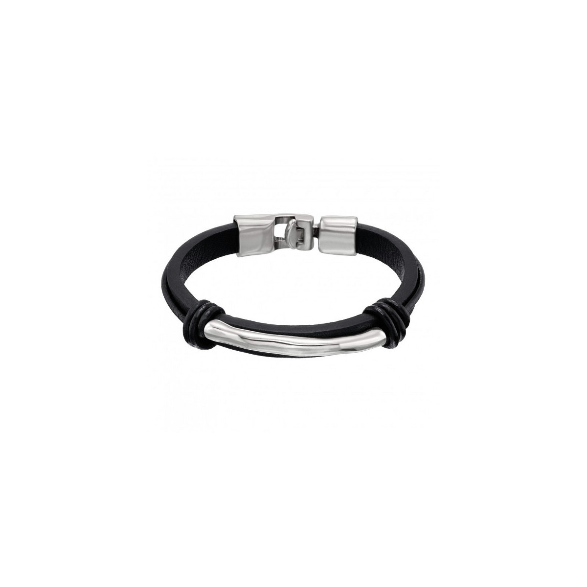 PULSERA UNO DE 50 CUERO HOMBRE BASIC - PUL1241NGRMTL0L