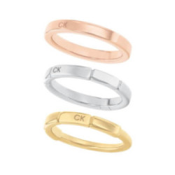 ANILLO CALVIN KLEIN TRIO COLORES - 35000458B