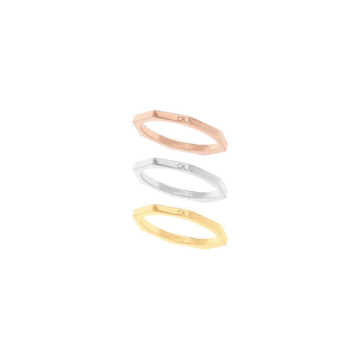 ANILLO CALVIN KLEIN TRICOLOR ESSENTIAL - 35000509C