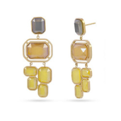 PENDIENTES ANARTXY PIXELS SUNFLOWERS YELLOW - DPE192B