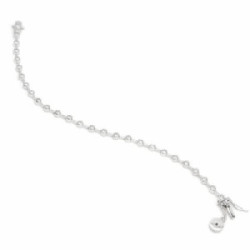 PULSERA LINEARGENT PLATA CHATONES BARRAS - 5373-P