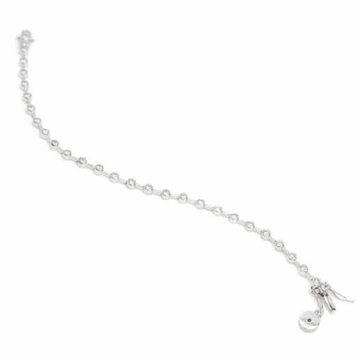 PULSERA LINEARGENT PLATA CHATONES BARRAS - 5373-P