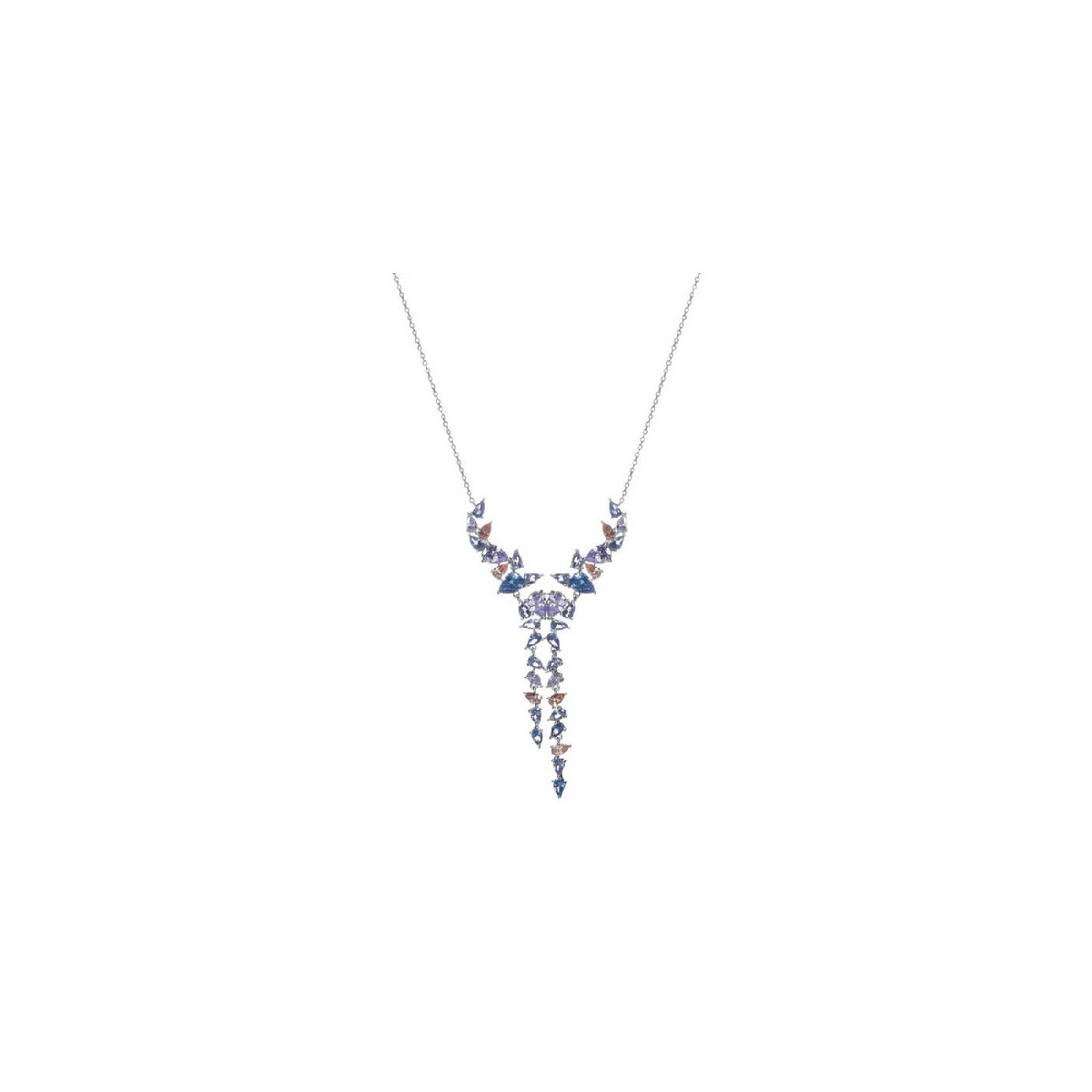 GARGANTILLA LINEARGENT PLATA LARGOS MULTICOLOR TREPADOR - 20245-C