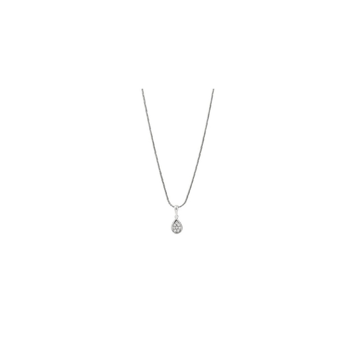 GARGANTILLA LINEARGENT PLATA COLGANTE OVAL CIRCONIT - 16335-P