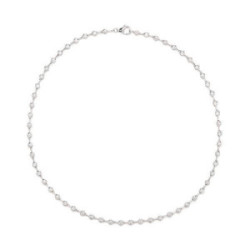 GARGANTILLA LINEARGENT PLATA COPO DE NIEVE - 12332-W-PE