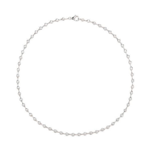 GARGANTILLA LINEARGENT PLATA COPO DE NIEVE - 12332-W-PE