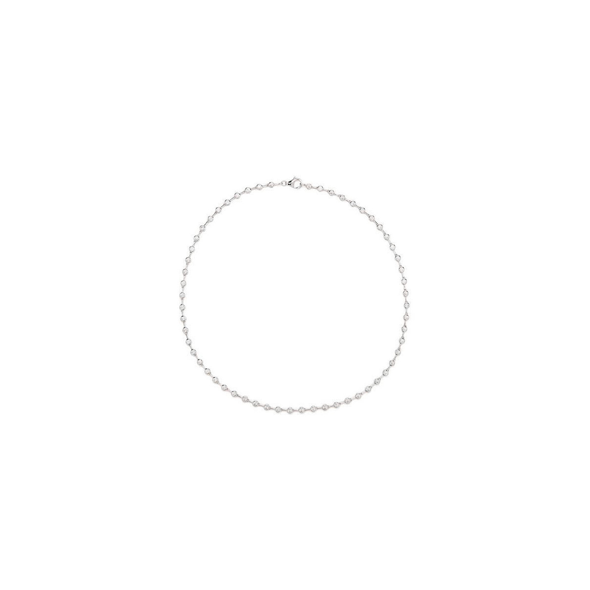 GARGANTILLA LINEARGENT PLATA COPO DE NIEVE - 12332-W-PE