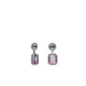 PENDIENTES LINEARGENT LARGOS AGUA MARINA ROSA - 19593-B-A