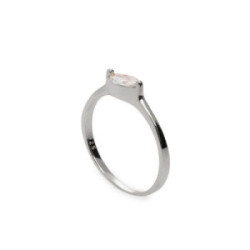 SOLITARIO LINEARGENT PLATA CIRCONITA OVAL - 19079-W-R
