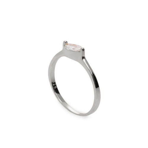 SOLITARIO LINEARGENT PLATA CIRCONITA OVAL - 19079-W-R