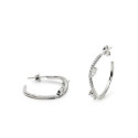PENDIENTES LINEARGENT AROS PLATA CIRCONITAS - 19702-A