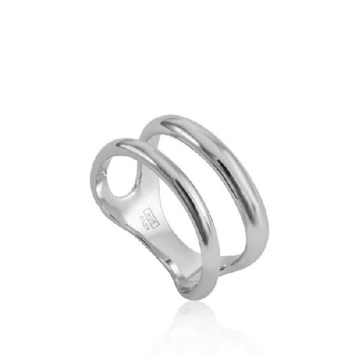 SORTIJA LINEARGENT PLATA 2 AROS CALADA - 19490-R