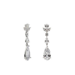 PENDIENTES LINEARGENT NOVIA PLATA LARGOS CICONITA OVAL - 19618-A