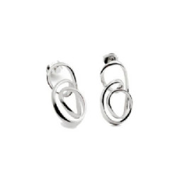PENDIENTES LINEARGENT AROS PLATA ESPIRAL - 19490-A
