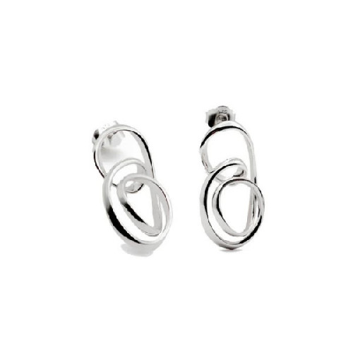 PENDIENTES LINEARGENT AROS PLATA ESPIRAL - 19490-A