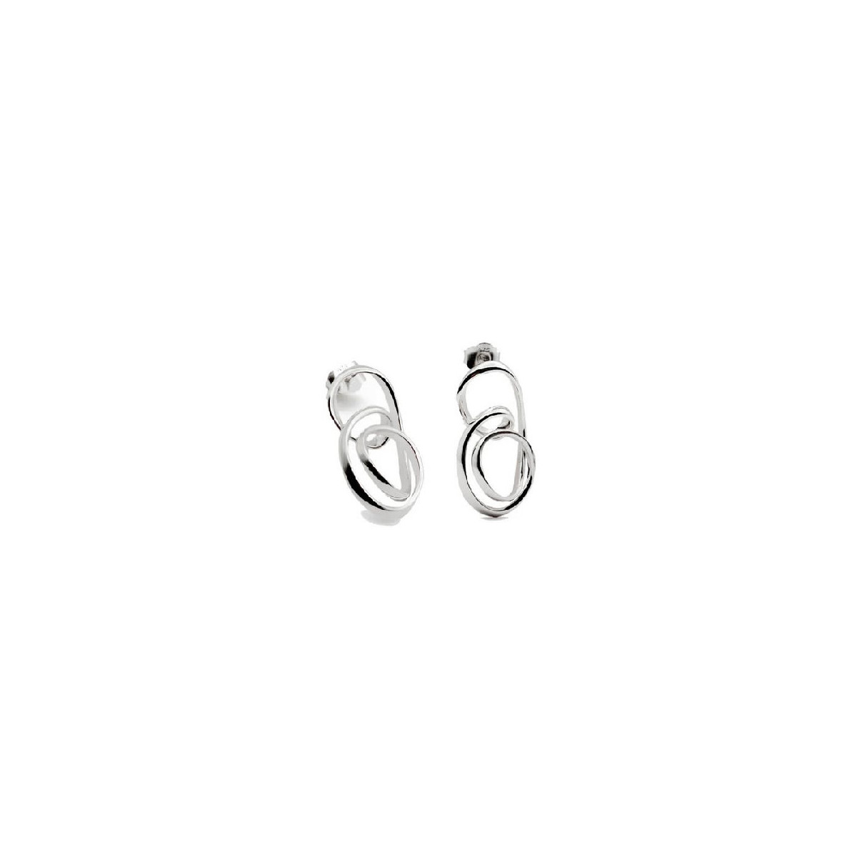 PENDIENTES LINEARGENT AROS PLATA ESPIRAL - 19490-A