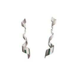 PENDIENTES LINEARGENT LARGOS ESPIRAL LISOS - 20563-A