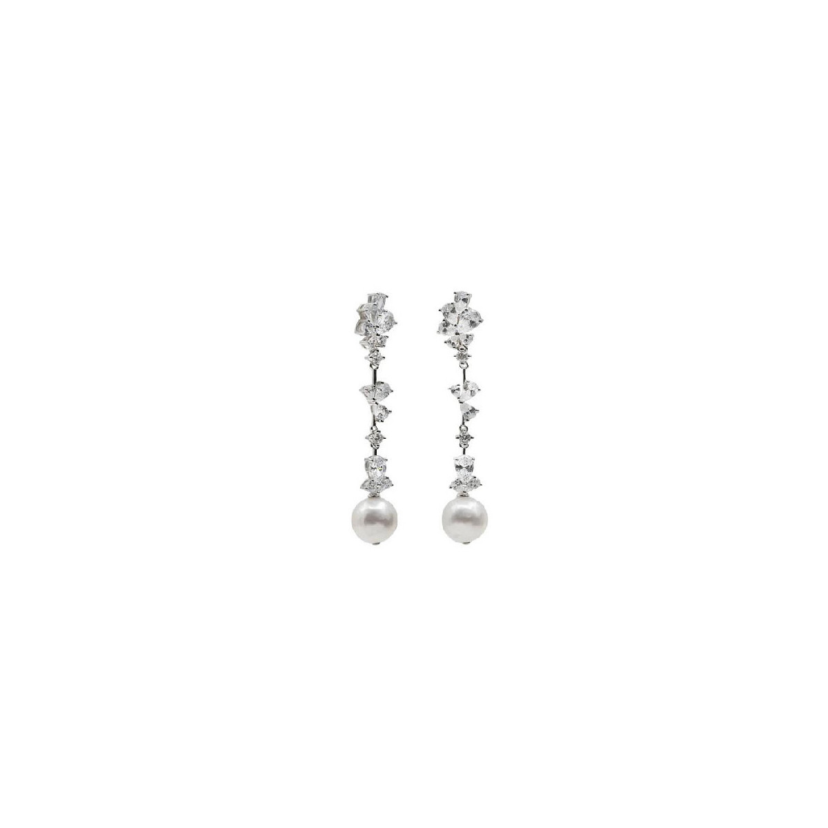 PENDIENTES LINEARGENT PLATA DE NOVIA - 19597-A