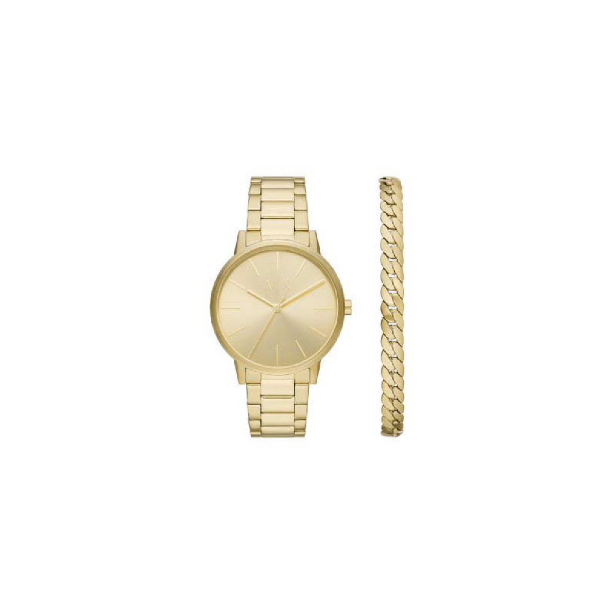 RELOJ ARMANI GOLD FOR HER - AX7144SET