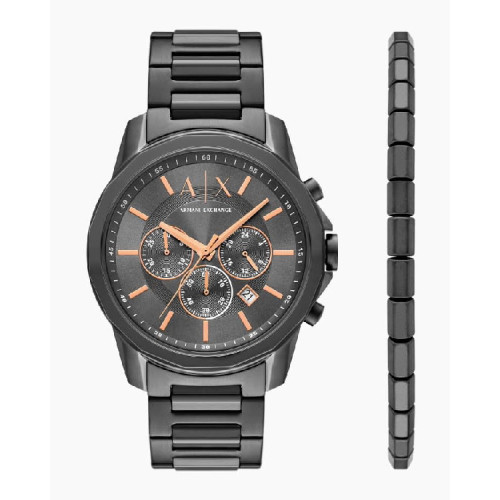 RELOJ ARMANI TOTAL BLACK - AX7170SET