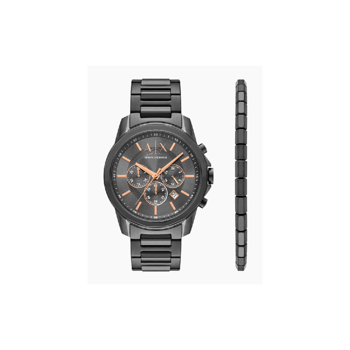 RELOJ ARMANI TOTAL BLACK - AX7170SET