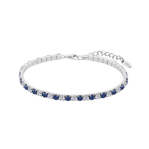 PULSERA LOTUS SILVER DETALLES AZULES - LP3452-2/5