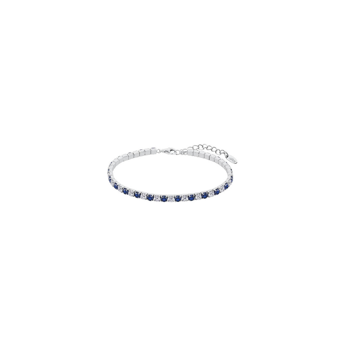 PULSERA LOTUS SILVER DETALLES AZULES - LP3452-2/5