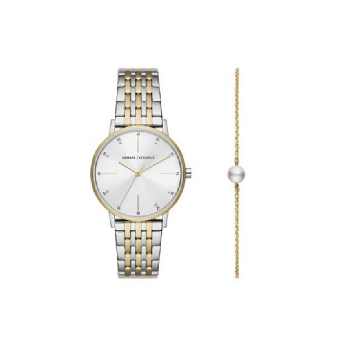 RELOJ ARMANI BICOLOR CLASSIC FOR HER - AX7156SET