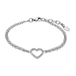 PULSERA LOTUS STYLE CORAZÓN SILVER - LS2026-2/1