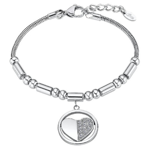 PULSERA LOTUS SILVER CORAZÓN - LS2466-2/1